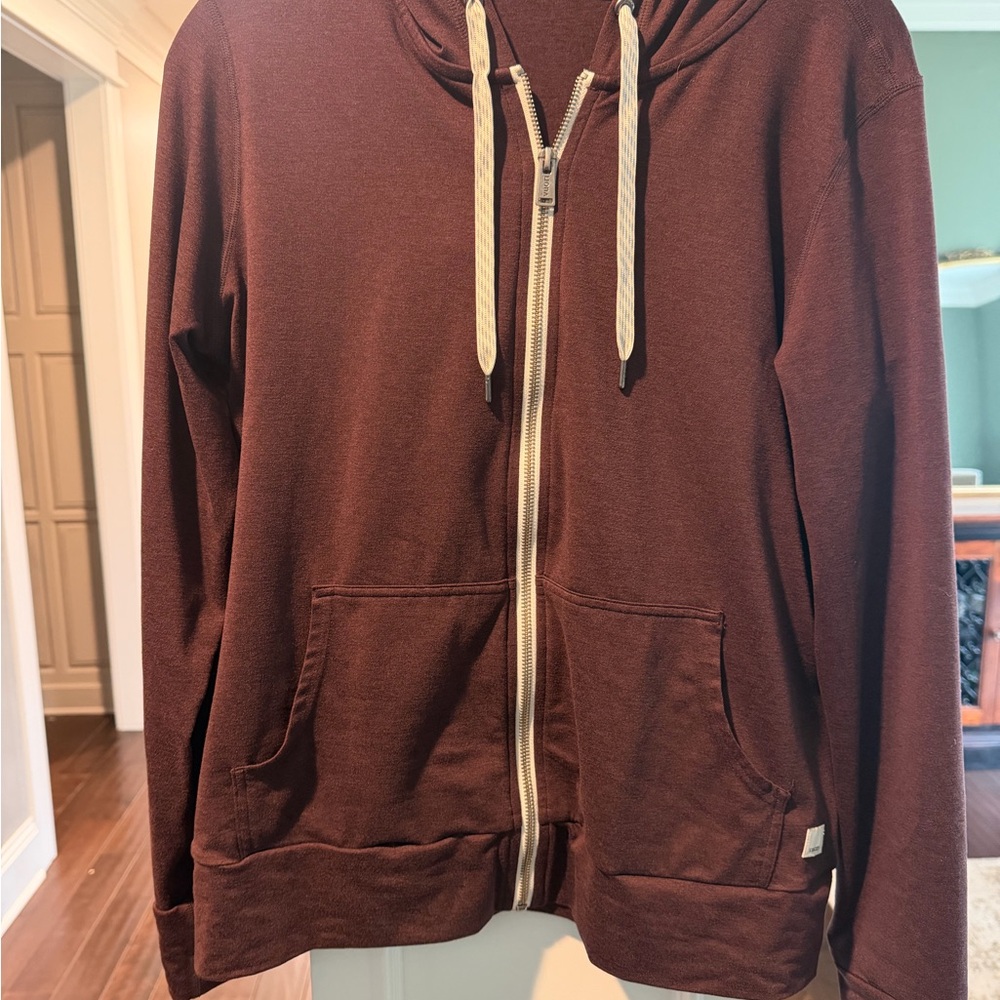 Vuori brown Zip Hoodie -M